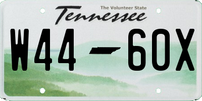 TN license plate W4460X