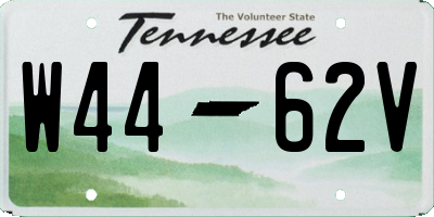 TN license plate W4462V