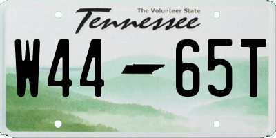 TN license plate W4465T