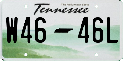 TN license plate W4646L