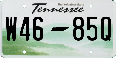 TN license plate W4685Q