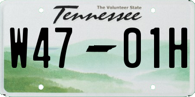 TN license plate W4701H