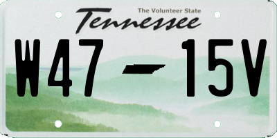 TN license plate W4715V
