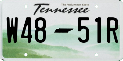 TN license plate W4851R