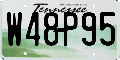 TN license plate W48P95