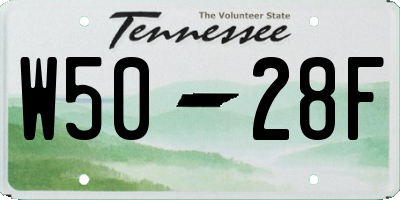 TN license plate W5028F