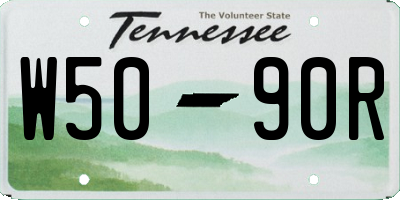 TN license plate W5090R