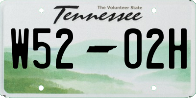 TN license plate W5202H