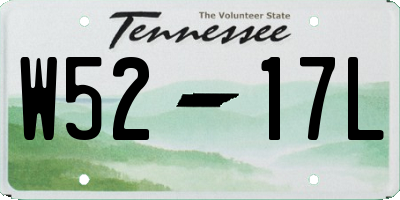 TN license plate W5217L