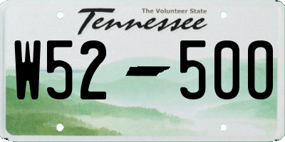 TN license plate W5250O