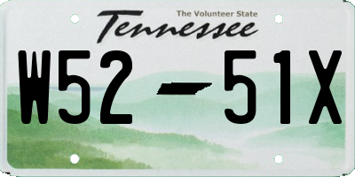 TN license plate W5251X
