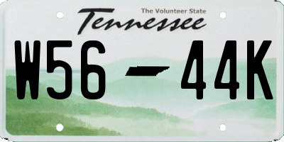 TN license plate W5644K