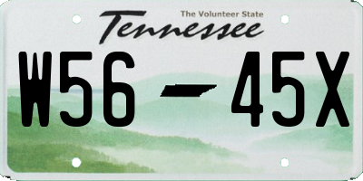 TN license plate W5645X