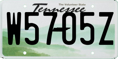 TN license plate W57O5Z