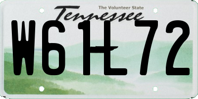 TN license plate W61L72