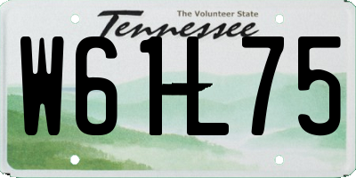 TN license plate W61L75
