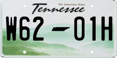TN license plate W6201H