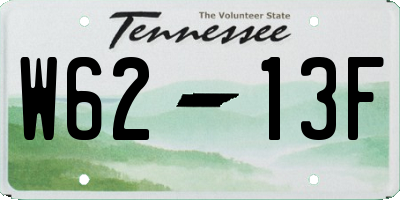 TN license plate W6213F