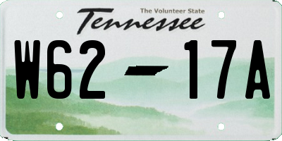TN license plate W6217A