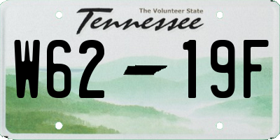 TN license plate W6219F