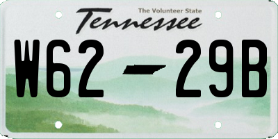 TN license plate W6229B