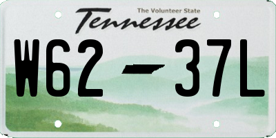 TN license plate W6237L