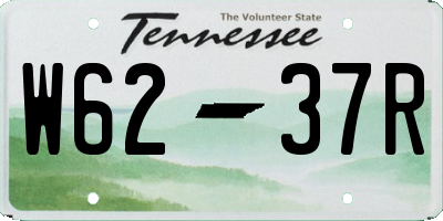 TN license plate W6237R