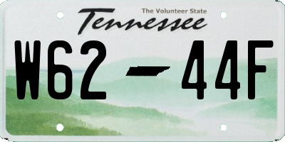 TN license plate W6244F