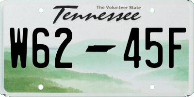 TN license plate W6245F
