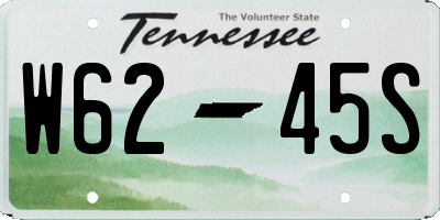 TN license plate W6245S