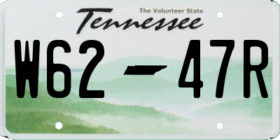 TN license plate W6247R