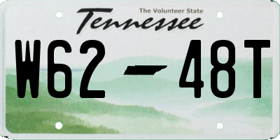 TN license plate W6248T