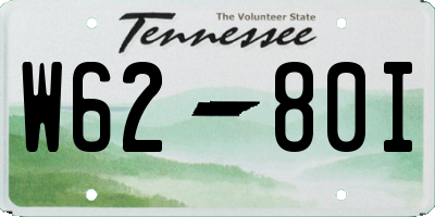 TN license plate W6280I