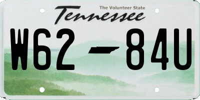 TN license plate W6284U