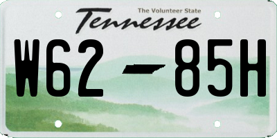 TN license plate W6285H