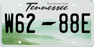 TN license plate W6288E