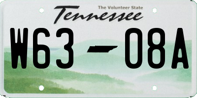 TN license plate W6308A