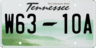 TN license plate W6310A