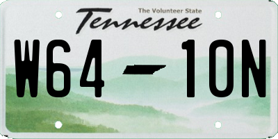 TN license plate W6410N