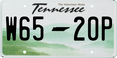 TN license plate W6520P