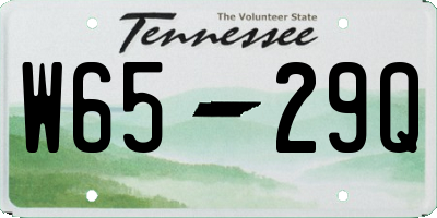 TN license plate W6529Q