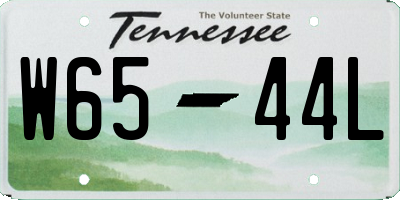 TN license plate W6544L