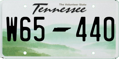 TN license plate W6544O
