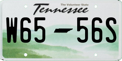 TN license plate W6556S