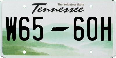 TN license plate W6560H