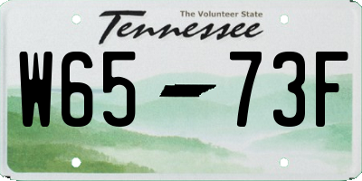 TN license plate W6573F