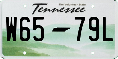 TN license plate W6579L