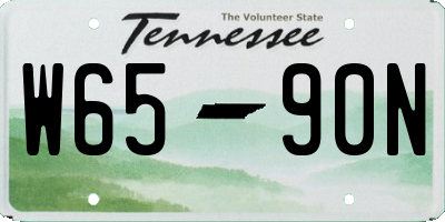 TN license plate W6590N