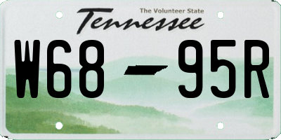 TN license plate W6895R