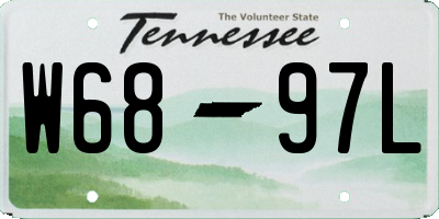 TN license plate W6897L